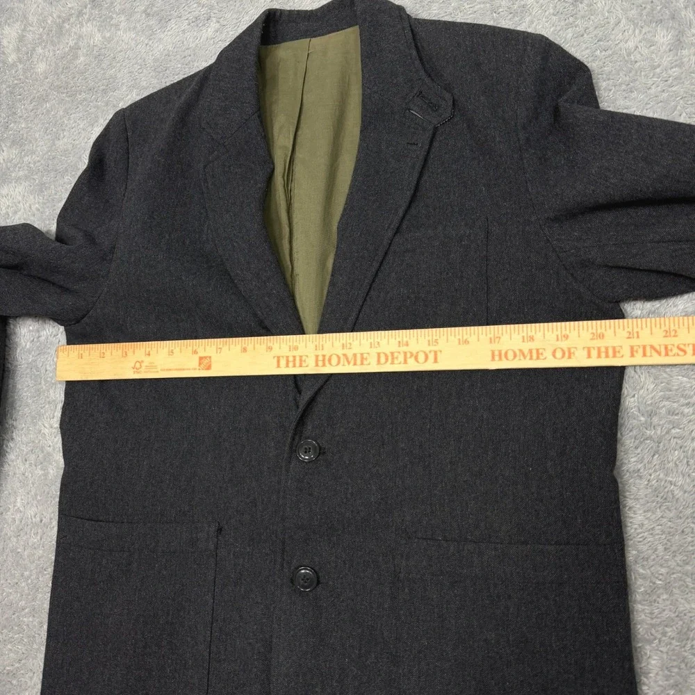 Penny Stock Blazer Mens Medium Gray The Penny Blazer Wool Blend Two Button Coat